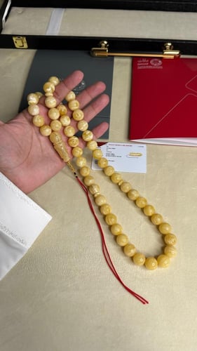 سبحه كهرمان جامبو حر سوبر صافي طبيعية