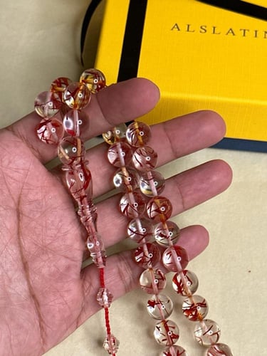 سبحة من الزعفران الطبيعي تمليكة صناعة يدوية