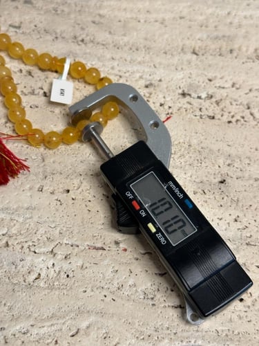 سبحه كهرمان حر شوائب طبيعية