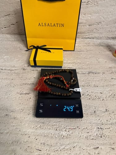 سبحه كهرمان حر شوائب طبيعية