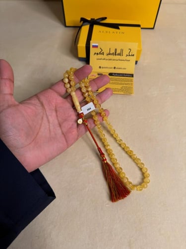 سبحه كهرمان حر سوبر صافي طبيعية