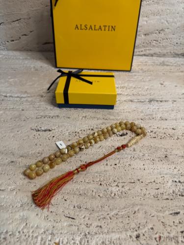 سبحه كهرمان حر شوائب طبيعية