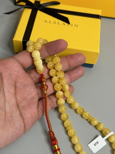 سبحه كهرمان حر سوبر صافي طبيعية