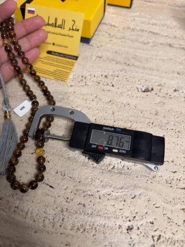 سبحه كهرمان حر شوائب طبيعية