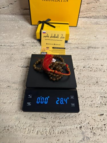 سبحه كهرمان حر شوائب طبيعية