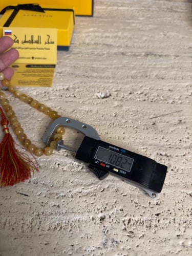 سبحه كهرمان حر شوائب طبيعية