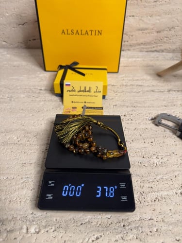 سبحه كهرمان حر شوائب طبيعية