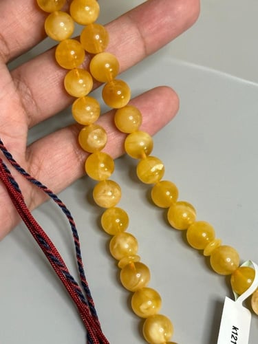 سبحه كهرمان حر سوبر صافي طبيعية