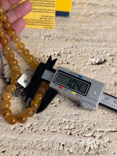 سبحه كهرمان حر شوائب طبيعية