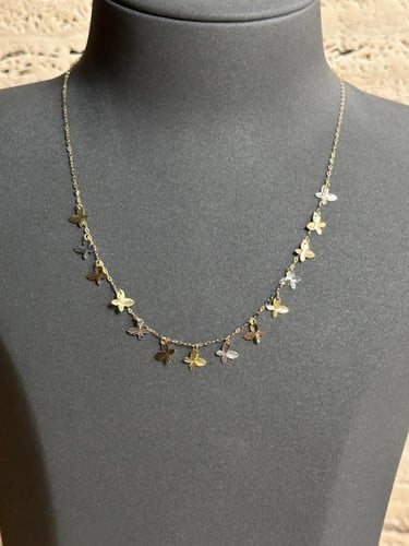 عقد ذهب صافي عيار 18