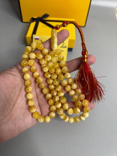 سبحه كهرمان حر سوبر صافي طبيعية