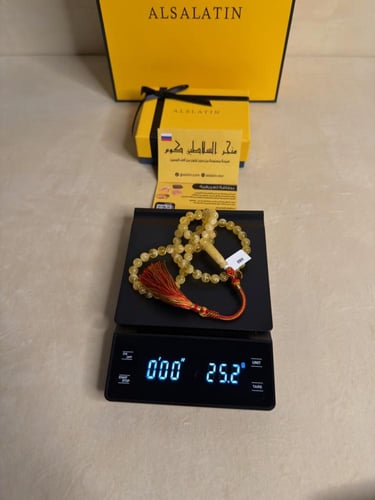 سبحه كهرمان حر سوبر صافي طبيعية