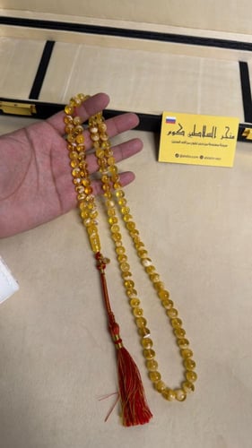 سبحه كهرمان حر سوبر صافي طبيعية