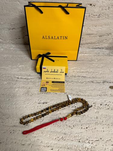 سبحه كهرمان حر شوائب طبيعية