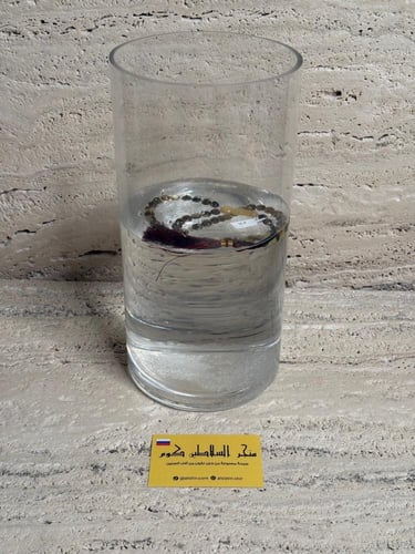 سبحه كهرمان حر شوائب طبيعية مع شكة تفاصل يدوي