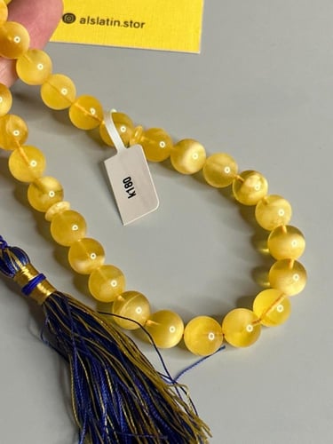 سبحه كهرمان حر سوبر صافي طبيعية