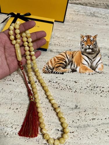 سبحه كهرمان حر سوبر صافي طبيعية