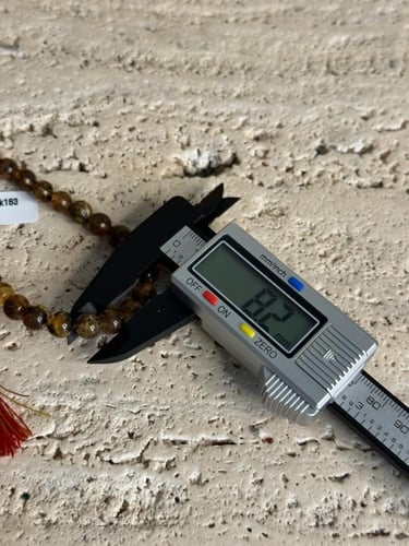 سبحه كهرمان حر شوائب طبيعية