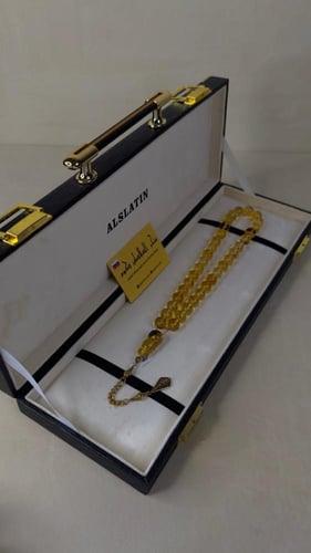 سبحه كهرمان حر حشرات طبيعية