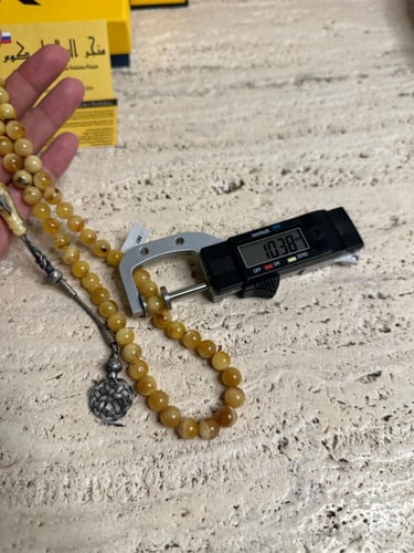 سبحه كهرمان حر شوائب طبيعية