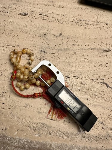 سبحه كهرمان حر شوائب طبيعية