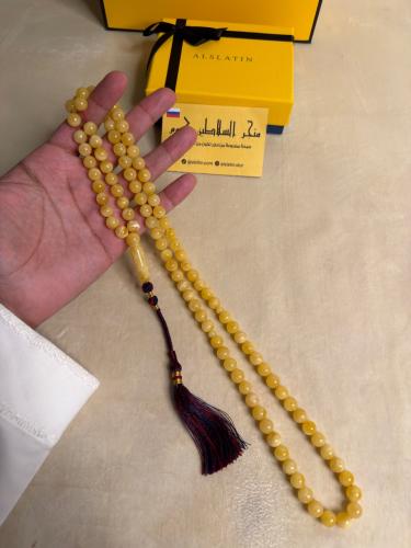 سبحه كهرمان حر سوبر صافي طبيعية