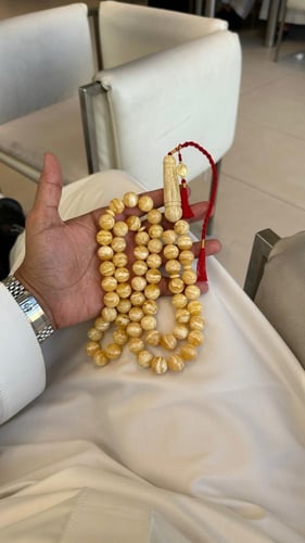 سبحه كهرمان تايقر فرز حر سوبر صافي طبيعية