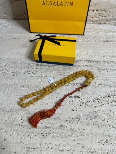 سبحه كهرمان حر شوائب طبيعية