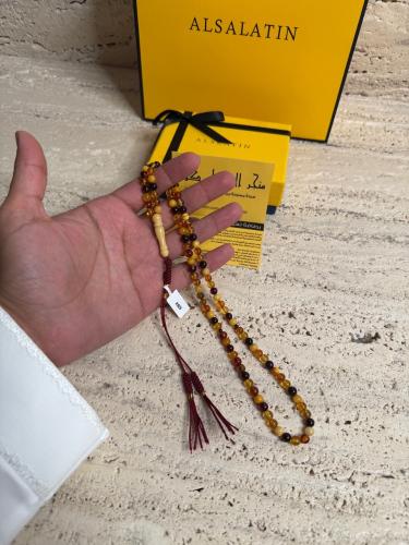 سبحه كهرمان حر طبيعية ماكنتوش