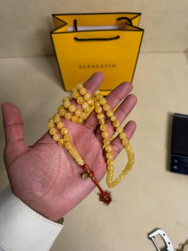 سبحه كهرمان حر سوبر صافي طبيعية