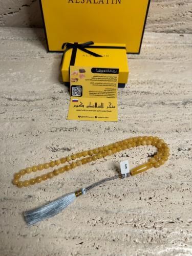 سبحه كهرمان حر شوائب طبيعية