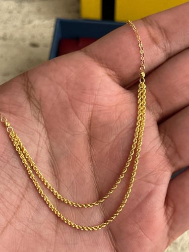 عقد ذهب صافي ايطالي عيار 21k