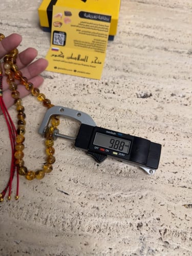 سبحه كهرمان حر شوائب طبيعية