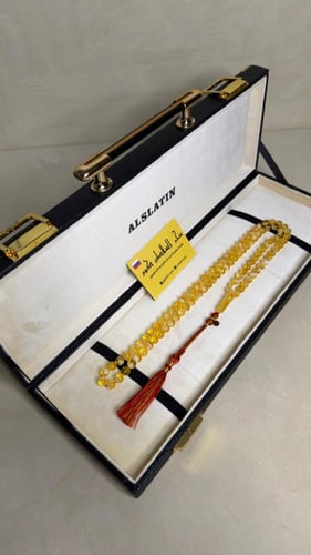 سبحه كهرمان حر سوبر صافي طبيعية