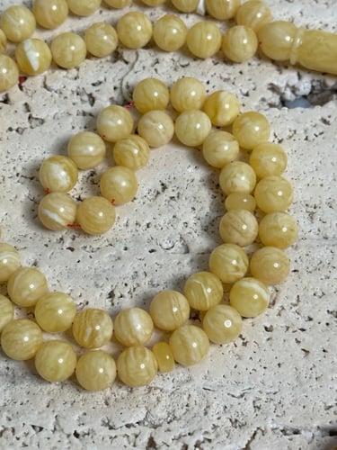 سبحه كهرمان حر سوبر صافي طبيعية