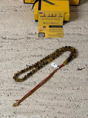 سبحه كهرمان حر شوائب طبيعية