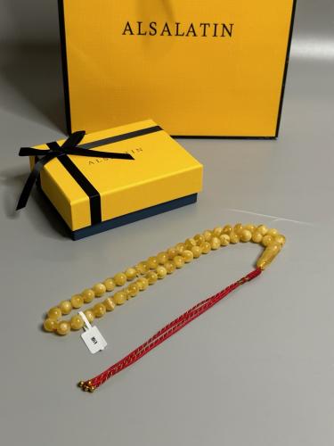 سبحه كهرمان حر سوبر صافي طبيعية