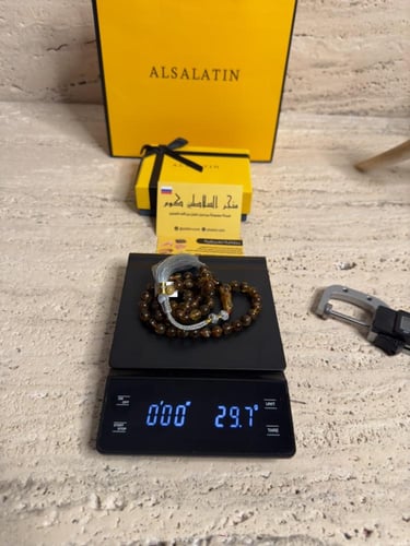 سبحه كهرمان حر شوائب طبيعية