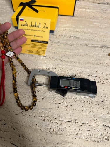 سبحه كهرمان حر شوائب طبيعية