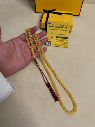 سبحه كهرمان حر سوبر صافي طبيعية