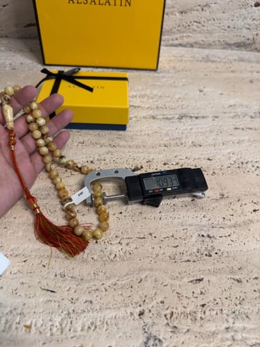 سبحه كهرمان حر شوائب طبيعية