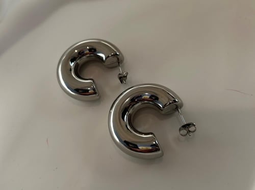 اقراط كلاسيك فضي