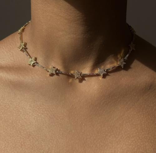 Shining stars Choker - سلسة النجوم المشعة