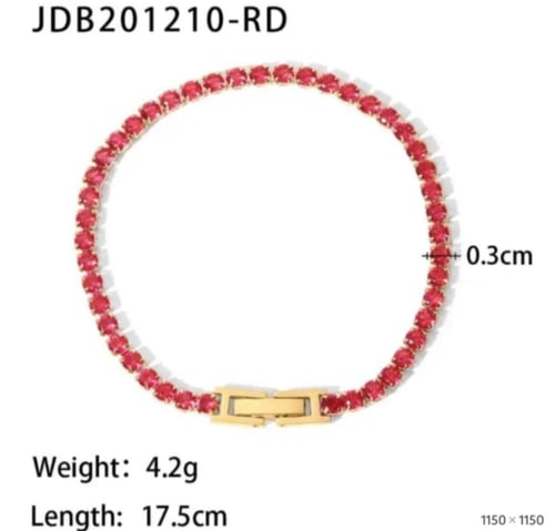 اساور التنس الملونة