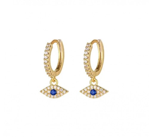 اقراط العين الزرقاء