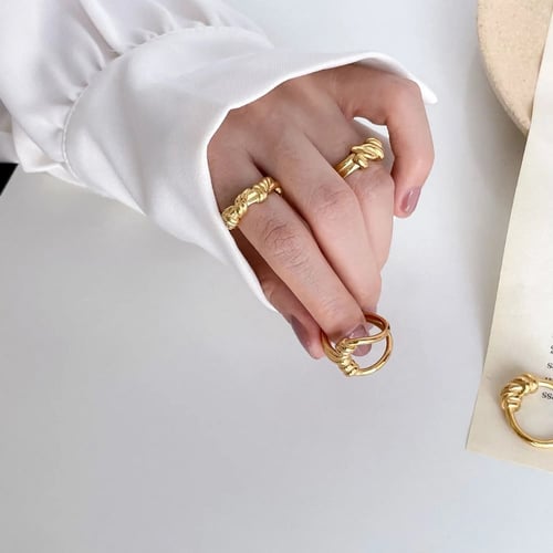 مجموعة خواتم ذهبية