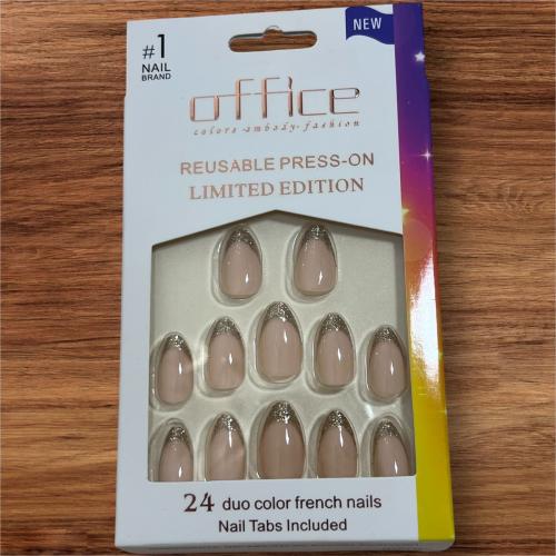 اظافر فرنش ذهبي