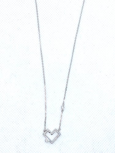 قلادة الشكل الهندسي باللون الفضي المطلي بالذهب من...