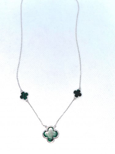 سلسال زخارف الورود الثلاثية باللون الأخضر المطلي ب...