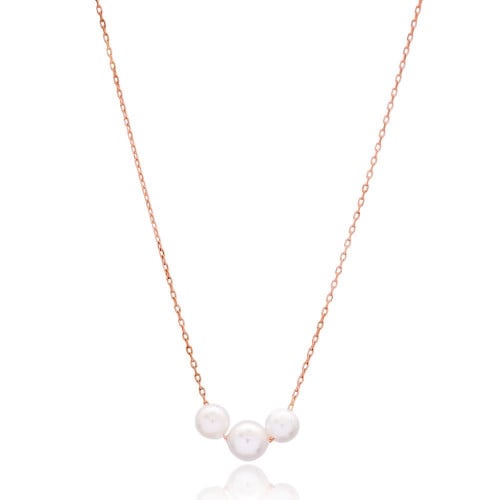 سلسال اللؤلؤ الثلاثي أحدث إبداع عصري من مجوهرات نف...